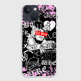 Чехол для iPhone 13 mini с принтом LIL PEEP. в Курске,  |  | lil peep | lil prince | pink | зарубежная музыка | лил пип | маленький принц