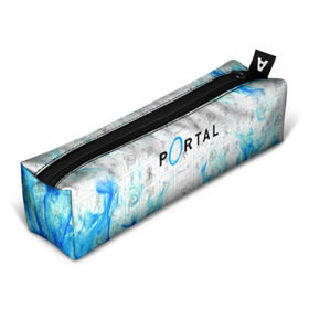 Пенал 3D с принтом PORTAL в Курске, 100% полиэстер | плотная ткань, застежка на молнии | aperture laboratories | glados | portal | portal 2 | valve | гладос | портал | портал 2 | челл