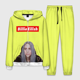 Мужской костюм 3D с принтом BILLIE EILISH. в Курске, 100% полиэстер | Манжеты и пояс оформлены тканевой резинкой, двухслойный капюшон со шнурком для регулировки, карманы спереди | Тематика изображения на принте: be | billie | billie eilish | blohsh | ghoul | билли | билли айлиш