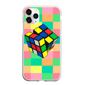 Чехол для iPhone 11 Pro Max матовый с принтом Кубик Рубика в Курске, Силикон |  | игра | интеллект | куб | кубик | рубик | ум