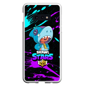 Чехол для Samsung S10E с принтом BRAWL STARS LEONS HARK в Курске, Силикон | Область печати: задняя сторона чехла, без боковых панелей | bib | brawl stars | colt | crow | el brown | leon | leon shark | max | moba | sally leon | shark | акула | берли | биби | бравл старс | браун | ворон | жанр | игра | кольт | леон | леон акула | макс | нита | шелли