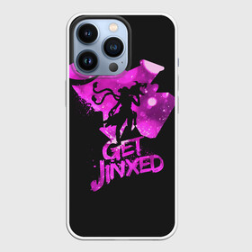 Чехол для iPhone 13 Pro с принтом Get Jinxed в Курске,  |  | Тематика изображения на принте: jinx | kda | league | lol | moba | pentakill | riot | rise | rus | skins | варвик | варус | воин | легенд | лига | лол | маг | стрелок | танк | чемпион