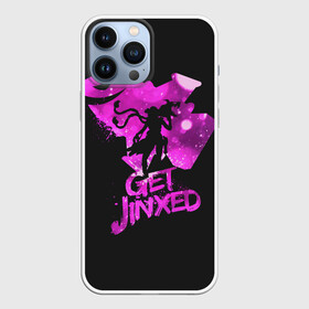 Чехол для iPhone 13 Pro Max с принтом Get Jinxed в Курске,  |  | Тематика изображения на принте: jinx | kda | league | lol | moba | pentakill | riot | rise | rus | skins | варвик | варус | воин | легенд | лига | лол | маг | стрелок | танк | чемпион