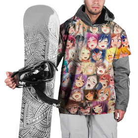 Накидка на куртку 3D с принтом Ахегао в Курске, 100% полиэстер |  | Тематика изображения на принте: ahegao | anime | manga | neko | o face | аниме | ахегао | девушки | иероглифы | картинки | коллаж | лица | манга | тян | тянки | язык