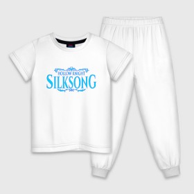 Детская пижама хлопок с принтом Hollow Knight: Silksong в Курске, 100% хлопок |  брюки и футболка прямого кроя, без карманов, на брюках мягкая резинка на поясе и по низу штанин
 | 