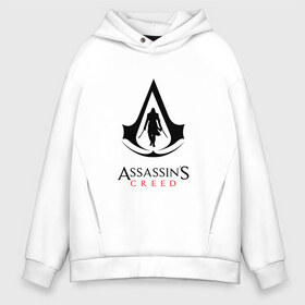 Мужское худи Oversize хлопок с принтом ASSASSINS CREED в Курске, френч-терри — 70% хлопок, 30% полиэстер. Мягкий теплый начес внутри —100% хлопок | боковые карманы, эластичные манжеты и нижняя кромка, капюшон на магнитной кнопке | slayer | асасин | ассасин крид | ассассин | тамплиеры