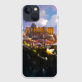 Чехол для iPhone 13 mini с принтом HEROES 3 в Курске,  |  | angel | armor | artwork | creature | dragon | fantasy | fantasy art | game | griffin | heroes | heroes maps | heroes of might and magic | knight | might and magic | sword | warriors | weapon | wings | герои