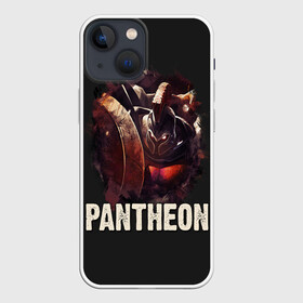 Чехол для iPhone 13 mini с принтом Pantheon в Курске,  |  | jinx | kda | league | lol | moba | pentakill | riot | rise | rus | skins | варвик | варус | воин | легенд | лига | лол | маг | стрелок | танк | чемпион