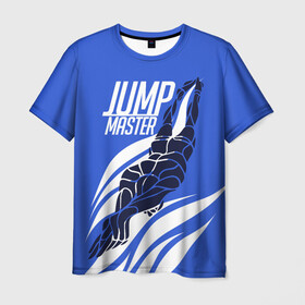 Мужская футболка 3D с принтом Jump master в Курске, 100% полиэфир | прямой крой, круглый вырез горловины, длина до линии бедер | cliff diving | dive | diving | swimming | плавание | прыжки в воду | спорт