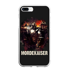 Чехол для iPhone 7Plus/8 Plus матовый с принтом Mordekaiser в Курске, Силикон | Область печати: задняя сторона чехла, без боковых панелей | jinx | kda | league | lol | moba | pentakill | riot | rise | rus | skins | варвик | варус | воин | легенд | лига | лол | маг | стрелок | танк | чемпион