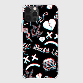 Чехол для iPhone 12 Pro Max с принтом LIL PEEP GLITCH в Курске, Силикон |  | lil peep | lil prince | pink | зарубежная музыка | лил пип | маленький принц