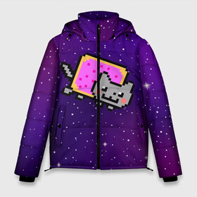 Мужская зимняя куртка 3D с принтом Nyan Cat в Курске, верх — 100% полиэстер; подкладка — 100% полиэстер; утеплитель — 100% полиэстер | длина ниже бедра, свободный силуэт Оверсайз. Есть воротник-стойка, отстегивающийся капюшон и ветрозащитная планка. 

Боковые карманы с листочкой на кнопках и внутренний карман на молнии. | cat | meme | nyan cat | space | youtube | животное | звезды | интернет | космос | кошка | мем | прикол | радуга | юмор | ютуб