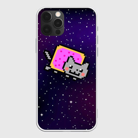 Чехол для iPhone 12 Pro Max с принтом Nyan Cat в Курске, Силикон |  | Тематика изображения на принте: cat | meme | nyan cat | space | youtube | животное | звезды | интернет | космос | кошка | мем | прикол | радуга | юмор | ютуб