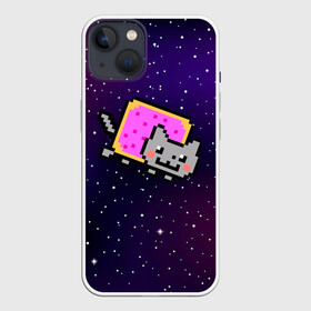 Чехол для iPhone 13 с принтом Nyan Cat в Курске,  |  | cat | meme | nyan cat | space | youtube | животное | звезды | интернет | космос | кошка | мем | прикол | радуга | юмор | ютуб