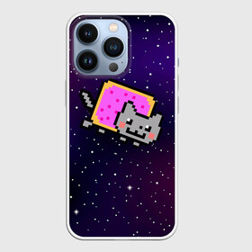 Чехол для iPhone 13 Pro с принтом Nyan Cat в Курске,  |  | cat | meme | nyan cat | space | youtube | животное | звезды | интернет | космос | кошка | мем | прикол | радуга | юмор | ютуб