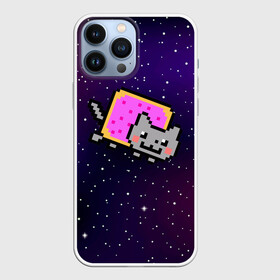 Чехол для iPhone 13 Pro Max с принтом Nyan Cat в Курске,  |  | Тематика изображения на принте: cat | meme | nyan cat | space | youtube | животное | звезды | интернет | космос | кошка | мем | прикол | радуга | юмор | ютуб