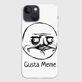 Чехол для iPhone 13 mini с принтом Gusta Meme в Курске,  |  | gusta memes. meme. мемы | me | густа мем. смешные ли | ми | мне | нравится
