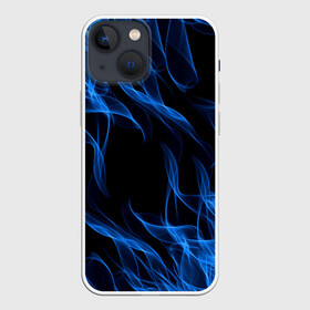 Чехол для iPhone 13 mini с принтом BLUE FIRE FLAME в Курске,  |  | bright | fire | flame | heat | light | wildfire | искры | огненный | огонь | пламя | пожар