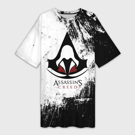 Платье-футболка 3D с принтом Assasins creed в Курске,  |  | creed | асасин | асасин крид | ассасин | ассассин | войско | крид | меч | приключения | самурай