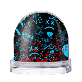 Снежный шар с принтом Lil Peep в Курске, Пластик | Изображение внутри шара печатается на глянцевой фотобумаге с двух сторон | 