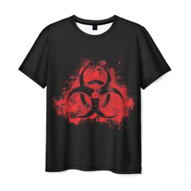 Мужская футболка 3D с принтом Plague Inc. в Курске, 100% полиэфир | прямой крой, круглый вырез горловины, длина до линии бедер | 2019 | biohazard | china | game | ncov | plague | virus | warning | вирус | игра | китай