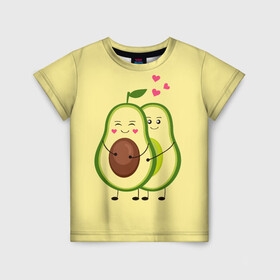 Детская футболка 3D с принтом Влюбленные Веганы Авокадо в Курске, 100% гипоаллергенный полиэфир | прямой крой, круглый вырез горловины, длина до линии бедер, чуть спущенное плечо, ткань немного тянется | 14 февраля | avocado | based | plant | vegan | авокадо | валентина | веган | влюбленный | день | диета | для девочек | для фитнеса | женская | зож | кето | кето диета | купить | мужская | с авокадо | с принтом | фитнес