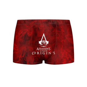 Мужские трусы 3D с принтом Assassin’s Creed Origins в Курске, 50% хлопок, 50% полиэстер | классическая посадка, на поясе мягкая тканевая резинка | Тематика изображения на принте: 