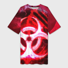 Платье-футболка 3D с принтом Plague Inc LB (Oko) в Курске,  |  | авторская | вирус | знаки | игры | интересная | каракули | круг | лабиринт | линии | мозаика | необычная | око | символы | страшная | туннель | черная | эпидемия