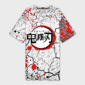 Платье-футболка 3D с принтом Kimetsu no Yaiba потрескавшаяся земля в Курске,  |  | demon slayer | demon slayer: kimetsu no yaiba | kimetsu | kimetsu no yaiba | nezuko | slayer | tanjiro | клинок рассекающий демонов | незуко | танджиро | шинобу кочо