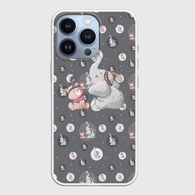 Чехол для iPhone 13 Pro с принтом Слоник в Курске,  |  | животные | забавные | медведь | милые | слон