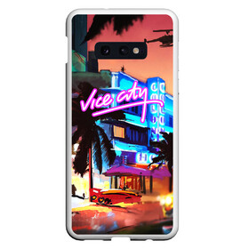 Чехол для Samsung S10E с принтом GTA VICE CITY в Курске, Силикон | Область печати: задняя сторона чехла, без боковых панелей | grand theft auto 2 | grand theft auto 3 | grand theft auto v | grand theft auto: san andreas | grand theft auto: vice city | gta 5 | gta online | gta v | город | игры