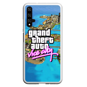 Чехол для Honor 20 с принтом GRAND THEFT AUTOVICE CITY в Курске, Силикон | Область печати: задняя сторона чехла, без боковых панелей | Тематика изображения на принте: grand theft auto 2 | grand theft auto 3 | grand theft auto v | grand theft auto: san andreas | grand theft auto: vice city | gta 5 | gta online | gta v | город | игры