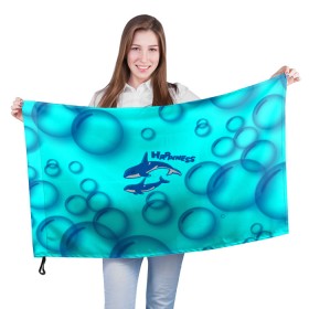Флаг 3D с принтом Рыбки счастья в Курске, 100% полиэстер | плотность ткани — 95 г/м2, размер — 67 х 109 см. Принт наносится с одной стороны | 