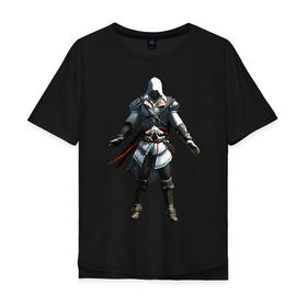 Мужская футболка хлопок Oversize с принтом Assassins Creed Syndicate в Курске, 100% хлопок | свободный крой, круглый ворот, “спинка” длиннее передней части | mmorpg | rogue | syndicate | асасин | асассин | ассасин крид | ассассин | синдикат