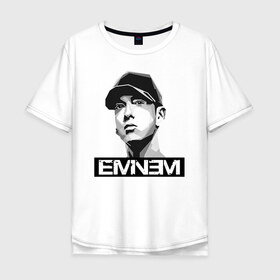 Мужская футболка хлопок Oversize с принтом Eminem в Курске, 100% хлопок | свободный крой, круглый ворот, “спинка” длиннее передней части | eminem | evil | ken kaniff | marshall bruce mathers iii | mm | rap | slim shady | маршалл брюс мэтерс iii | рэп | рэп рок | хип хоп | хорроркор | эминем
