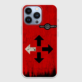 Чехол для iPhone 13 Pro с принтом THREE DAYS GRACE RED в Курске,  |  | Тематика изображения на принте: rock | музыка | рок