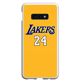 Чехол для Samsung S10E с принтом Kobe Bryant в Курске, Силикон | Область печати: задняя сторона чехла, без боковых панелей | kobe bryants | lakers | lakers 24 | los angeles lakers | коби брайант