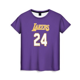 Женская футболка 3D с принтом Los Angeles Lakers / Kobe Brya в Курске, 100% полиэфир ( синтетическое хлопкоподобное полотно) | прямой крой, круглый вырез горловины, длина до линии бедер | basketball | espn | kobe | kobe bryant | kobe bryant death | kobe bryant tribute | lakers | los angeles lakers | nba