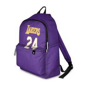 Рюкзак 3D с принтом Los Angeles Lakers / Kobe Brya в Курске, 100% полиэстер | лямки с регулируемой длиной, сверху петелька, чтобы рюкзак можно было повесить на вешалку. Основное отделение закрывается на молнию, как и внешний карман. Внутри два дополнительных кармана, один из которых закрывается на молнию. По бокам два дополнительных кармашка | basketball | espn | kobe | kobe bryant | kobe bryant death | kobe bryant tribute | lakers | los angeles lakers | nba