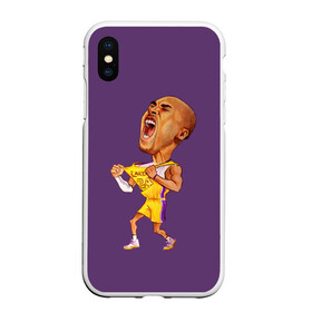 Чехол для iPhone XS Max матовый с принтом Kobe Bryant в Курске, Силикон | Область печати: задняя сторона чехла, без боковых панелей | Тематика изображения на принте: 08 | 24 | 8 | angeles | basketball | bryant | gigi | goat | kobe | lakers | legend | los | mamba | rip | sport | баскетбол | брайант | коби | легенда | мамба | роспись | спорт