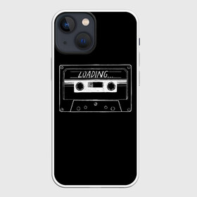 Чехол для iPhone 13 mini с принтом Loading в Курске,  |  | hieroglyph | japanese | loading | загрузка | иероглиф | кассета | японский