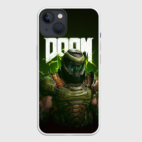 Чехол для iPhone 13 с принтом Doom Eternal в Курске,  |  | doom | doom 2016 | doom 2020 | doom eternal | doomguy | дум | дум 2020 | дум вечен | дум етернал | дум этернал | думгай