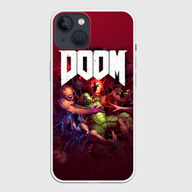 Чехол для iPhone 13 с принтом Doom в Курске,  |  | doom | doom 2016 | doom 2020 | doom eternal | doom slayer | doomguy | doomslayer | дум | дум 2020 | дум вечен | дум етернал | дум этернал | думгай