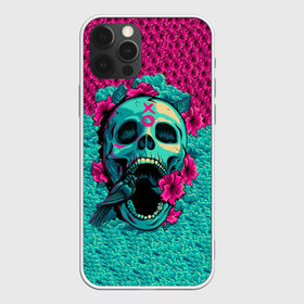 Чехол для iPhone 12 Pro Max с принтом Неоновый череп в Курске, Силикон |  | 3d | flowers | music | neon | prints | rock | skull | картинки | майки | мем | мода | музыка | неон | прикол | принты | рок | стиль | тренд | футболки | цветы | череп | яркие | яркость