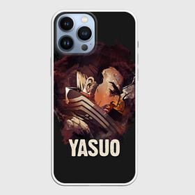 Чехол для iPhone 13 Pro Max с принтом Yasuo в Курске,  |  | Тематика изображения на принте: jinx | kda | league | lol | moba | pentakill | riot | rise | rus | skins | варвик | варус | воин | легенд | лига | лол | маг | стрелок | танк | чемпион