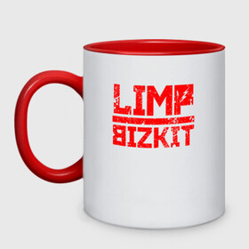 Кружка двухцветная с принтом LIMP BIZKIT в Курске, керамика | объем — 330 мл, диаметр — 80 мм. Цветная ручка и кайма сверху, в некоторых цветах — вся внутренняя часть | dj lethal | limp bizkit | rock | джон отто | лимп бизкит | майк смит | музыка | роб уотерс | рок | сэм риверс | терри бальзамо | уэс борланд | фред дёрст