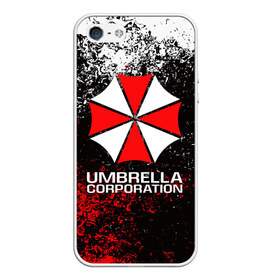 Чехол для iPhone 5/5S матовый с принтом UMBRELLA CORP в Курске, Силикон | Область печати: задняя сторона чехла, без боковых панелей | ada wong | biohazard | leon | nemesis | project resistance | raccoon city | re2 | resident evil 2 | rpd | stars | umbrella | ада вонг | амбрелла | немесис | ужасы