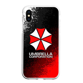 Чехол для iPhone XS Max матовый с принтом UMBRELLA CORP в Курске, Силикон | Область печати: задняя сторона чехла, без боковых панелей | ada wong | biohazard | leon | nemesis | project resistance | raccoon city | re2 | resident evil 2 | rpd | stars | umbrella | ада вонг | амбрелла | немесис | ужасы