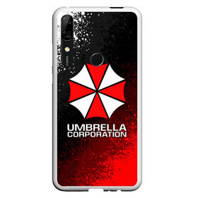 Чехол для Honor P Smart Z с принтом UMBRELLA CORP в Курске, Силикон | Область печати: задняя сторона чехла, без боковых панелей | Тематика изображения на принте: ada wong | biohazard | leon | nemesis | project resistance | raccoon city | re2 | resident evil 2 | rpd | stars | umbrella | ада вонг | амбрелла | немесис | ужасы