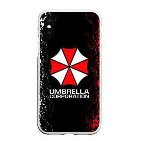 Чехол для iPhone XS Max матовый с принтом UMBRELLA CORP в Курске, Силикон | Область печати: задняя сторона чехла, без боковых панелей | ada wong | biohazard | leon | nemesis | project resistance | raccoon city | re2 | resident evil 2 | rpd | stars | umbrella | ада вонг | амбрелла | немесис | ужасы